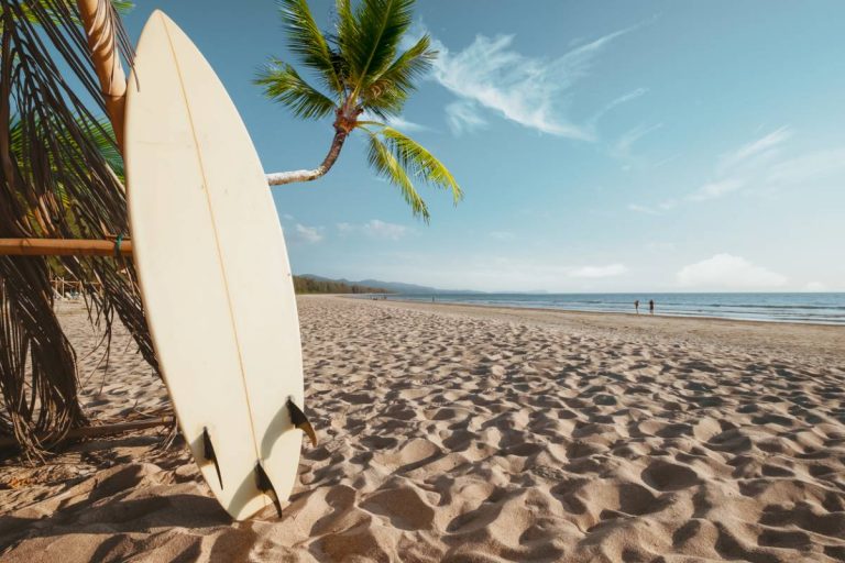 se déplacer en planche de surf