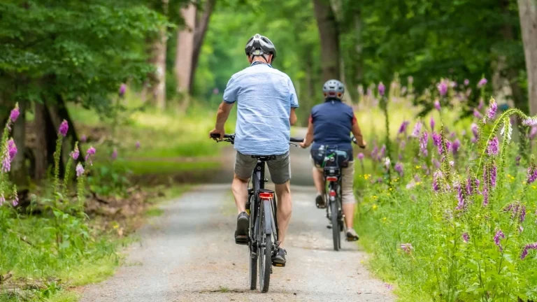 Cyclistes outdoor sur une route pour illustrer les sensations du vélo de route